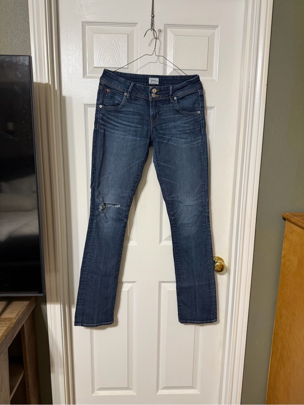 Hudson Jeans Women's Dark Indigo Straight Leg Jeans